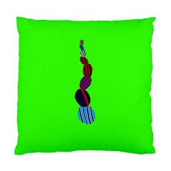 Egg Line Rainbow Green Standard Cushion Case (one Side) by Mariart