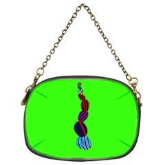 Egg Line Rainbow Green Chain Purses (two Sides)  by Mariart