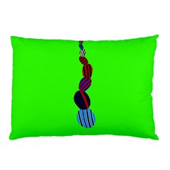 Egg Line Rainbow Green Pillow Case by Mariart