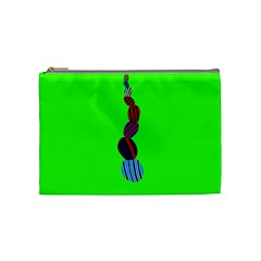 Egg Line Rainbow Green Cosmetic Bag (medium)  by Mariart