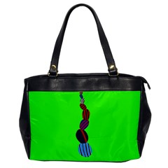 Egg Line Rainbow Green Office Handbags by Mariart