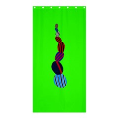 Egg Line Rainbow Green Shower Curtain 36  X 72  (stall)  by Mariart