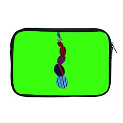 Egg Line Rainbow Green Apple Macbook Pro 17  Zipper Case by Mariart