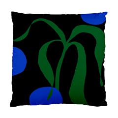 Flower Green Blue Polka Dots Standard Cushion Case (one Side)