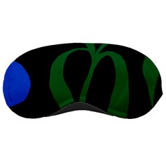 Flower Green Blue Polka Dots Sleeping Masks by Mariart