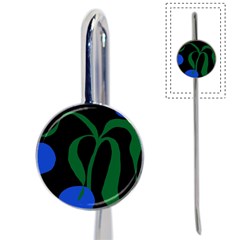 Flower Green Blue Polka Dots Book Mark