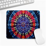 Circle Purple Green Tie Dye Kaleidoscope Opaque Color Large Mousepads Front