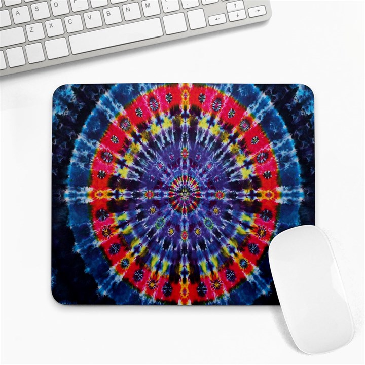 Circle Purple Green Tie Dye Kaleidoscope Opaque Color Large Mousepads