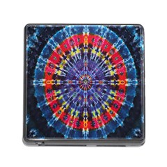 Circle Purple Green Tie Dye Kaleidoscope Opaque Color Memory Card Reader (square) by Mariart