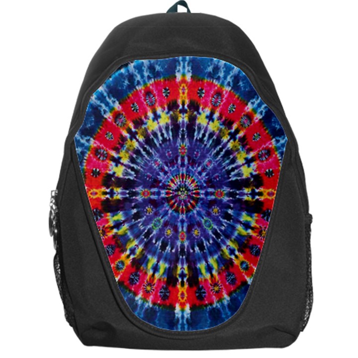 Circle Purple Green Tie Dye Kaleidoscope Opaque Color Backpack Bag