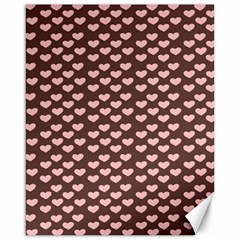 Chocolate Pink Hearts Gift Wrap Canvas 16  X 20  