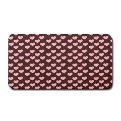 Chocolate Pink Hearts Gift Wrap Medium Bar Mats by Mariart