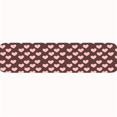 Chocolate Pink Hearts Gift Wrap Large Bar Mats by Mariart