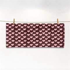 Chocolate Pink Hearts Gift Wrap Cosmetic Storage Cases by Mariart