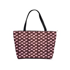 Chocolate Pink Hearts Gift Wrap Shoulder Handbags