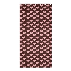 Chocolate Pink Hearts Gift Wrap Shower Curtain 36  X 72  (stall)  by Mariart