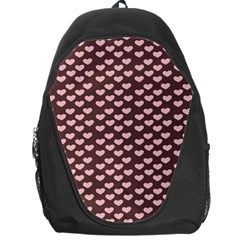 Chocolate Pink Hearts Gift Wrap Backpack Bag by Mariart