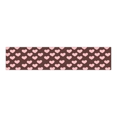 Chocolate Pink Hearts Gift Wrap Velvet Scrunchie