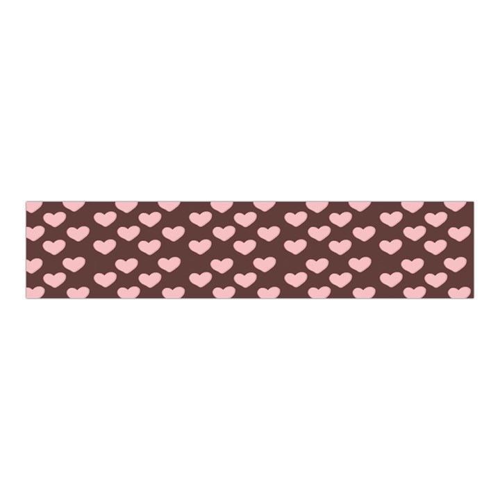 Chocolate Pink Hearts Gift Wrap Velvet Scrunchie