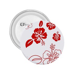 Hawaiian Flower Red Sunflower 2 25  Buttons