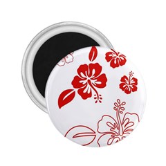 Hawaiian Flower Red Sunflower 2 25  Magnets by Mariart