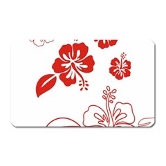 Hawaiian Flower Red Sunflower Magnet (rectangular)