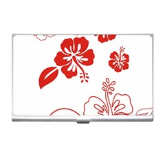 Hawaiian Flower Red Sunflower Business Card Holders by Mariart