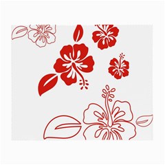 Hawaiian Flower Red Sunflower Small Glasses Cloth by Mariart