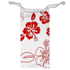 Hawaiian Flower Red Sunflower Jewelry Bag by Mariart