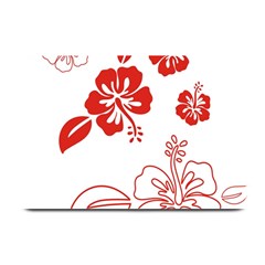 Hawaiian Flower Red Sunflower Plate Mats by Mariart