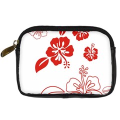 Hawaiian Flower Red Sunflower Digital Camera Cases by Mariart