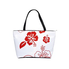 Hawaiian Flower Red Sunflower Shoulder Handbags by Mariart