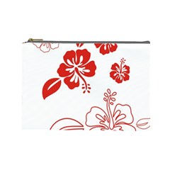 Hawaiian Flower Red Sunflower Cosmetic Bag (large)  by Mariart