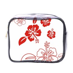 Hawaiian Flower Red Sunflower Mini Toiletries Bags by Mariart