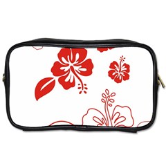 Hawaiian Flower Red Sunflower Toiletries Bags 2-side