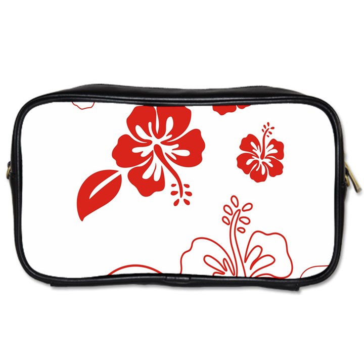 Hawaiian Flower Red Sunflower Toiletries Bags 2-Side