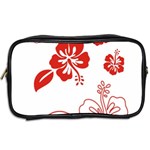 Hawaiian Flower Red Sunflower Toiletries Bags 2-Side Back