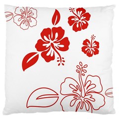 Hawaiian Flower Red Sunflower Large Cushion Case (one Side) by Mariart