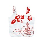 Hawaiian Flower Red Sunflower Full Print Recycle Bags (S)  Front