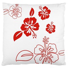 Hawaiian Flower Red Sunflower Standard Flano Cushion Case (two Sides) by Mariart