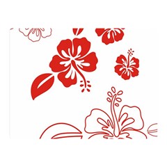 Hawaiian Flower Red Sunflower Double Sided Flano Blanket (mini)  by Mariart