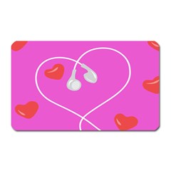 Heart Love Pink Red Magnet (rectangular)