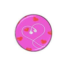 Heart Love Pink Red Hat Clip Ball Marker