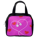 Heart Love Pink Red Classic Handbags (One Side) Front