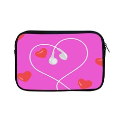 Heart Love Pink Red Apple Ipad Mini Zipper Cases by Mariart