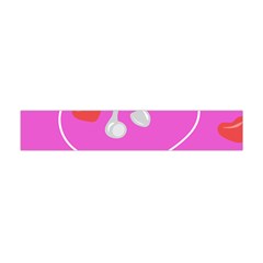 Heart Love Pink Red Flano Scarf (mini) by Mariart