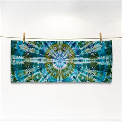 Green Flower Tie Dye Kaleidoscope Opaque Color Cosmetic Storage Cases by Mariart