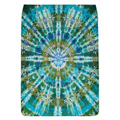 Green Flower Tie Dye Kaleidoscope Opaque Color Flap Covers (l) 