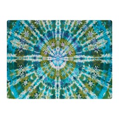 Green Flower Tie Dye Kaleidoscope Opaque Color Double Sided Flano Blanket (mini)  by Mariart