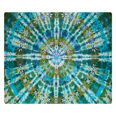 Green Flower Tie Dye Kaleidoscope Opaque Color Double Sided Flano Blanket (small)  by Mariart